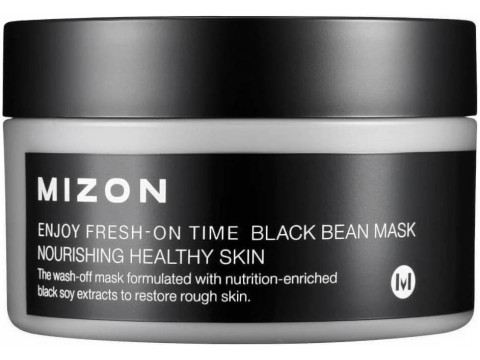 Mizon tepama veido kaukė Enjoy Fresh-On Time atstatanti ir drėkinanti odą su juodosiomis pupelėmis 100ml Mizon tepama veido kaukė Enjoy Fresh-On Time atstatanti ir drėkinanti odą su juodosiomis pupelėmis 100ml